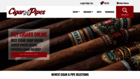 What Cigarandpipes.com website looked like in 2022 (2 years ago)
