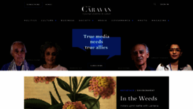 What Caravanmagazine.in website looked like in 2022 (2 years ago)