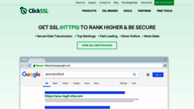 What Clickssl.net website looked like in 2022 (2 years ago)