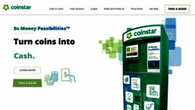What Coinstar.com website looked like in 2022 (2 years ago)