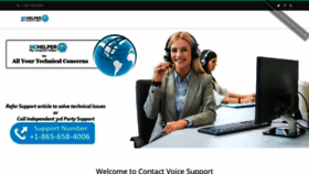 What Contactvoicesupport.com website looked like in 2022 (2 years ago)