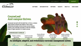 What Courseleaf.com website looked like in 2022 (2 years ago)