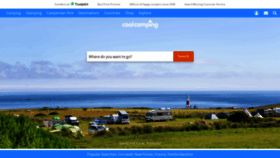What Coolcamping.com website looked like in 2022 (2 years ago)