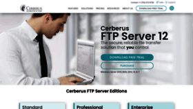 What Cerberusftp.com website looked like in 2022 (2 years ago)
