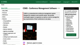 What Conference-service.com website looked like in 2022 (2 years ago)