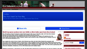 What Caribbeancricket.com website looked like in 2022 (3 years ago)