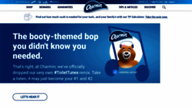 What Charmin.com website looked like in 2022 (2 years ago)