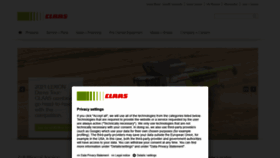What Claas.com website looked like in 2022 (2 years ago)