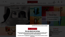 What Clarins.co.uk website looked like in 2022 (2 years ago)