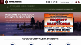 What Cookcountyclerkil.gov website looked like in 2022 (2 years ago)