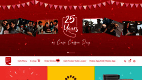 What Cafecoffeeday.com website looked like in 2022 (2 years ago)