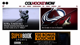 What Coloradohockeynow.com website looked like in 2022 (2 years ago)