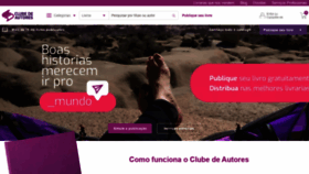 What Clubedeautores.com.br website looked like in 2022 (3 years ago)
