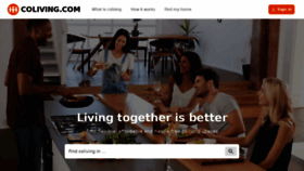 What Coliving.com website looked like in 2022 (2 years ago)