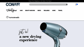 What Conair.com website looked like in 2022 (2 years ago)
