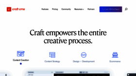 What Craftcms.com website looked like in 2022 (2 years ago)