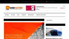What Cad-notes.com website looked like in 2022 (2 years ago)