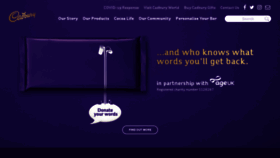 What Cadbury.co.uk website looked like in 2022 (2 years ago)