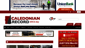 What Caledonianrecord.com website looked like in 2022 (3 years ago)