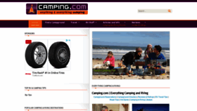 What Camping.com website looked like in 2022 (2 years ago)