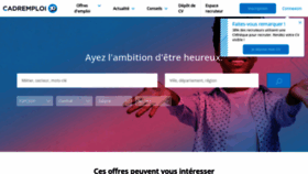 What Cadremploi.fr website looked like in 2022 (2 years ago)