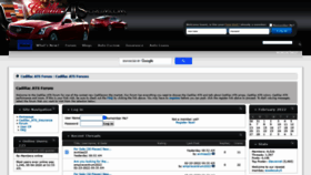 What Cadillacatsforum.com website looked like in 2022 (2 years ago)