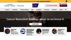 What Cancer.org website looked like in 2022 (2 years ago)