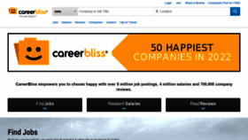 What Careerbliss.com website looked like in 2022 (2 years ago)