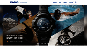 What Casio-intl.com website looked like in 2022 (2 years ago)