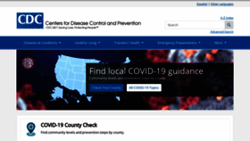 What Cdc.gov website looked like in 2022 (2 years ago)