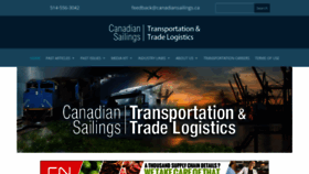 What Canadiansailings.ca website looked like in 2022 (2 years ago)