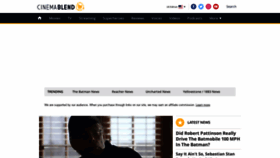 What Cinemablend.com website looked like in 2022 (2 years ago)