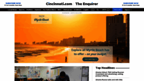 What Cincinnati.com website looked like in 2022 (2 years ago)