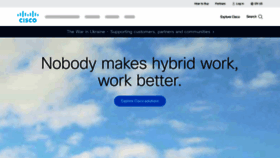 What Cisco.com website looked like in 2022 (3 years ago)