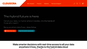 What Cloudera.com website looked like in 2022 (2 years ago)
