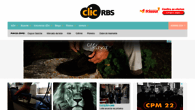 What Clicrbs.com.br website looked like in 2022 (2 years ago)