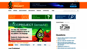 What Codeproject.com website looked like in 2022 (3 years ago)