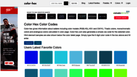 What Color-hex.com website looked like in 2022 (2 years ago)