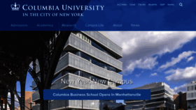 What Columbia.edu website looked like in 2022 (2 years ago)
