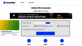 What Convertfiles.com website looked like in 2022 (2 years ago)
