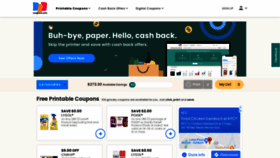 What Coupons.com website looked like in 2022 (2 years ago)