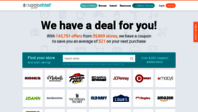 What Couponchief.com website looked like in 2022 (2 years ago)