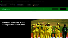 What Cricket.com.au website looked like in 2022 (2 years ago)