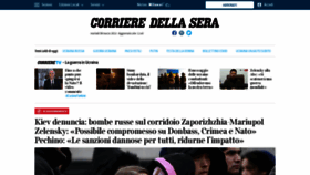 What Corriere.it website looked like in 2022 (4 years ago)