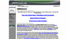 What Csgnetwork.com website looked like in 2022 (3 years ago)