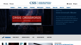 What Csis.org website looked like in 2022 (2 years ago)