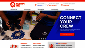 What Customink.com website looked like in 2022 (2 years ago)