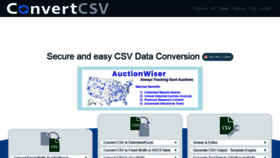 What Convertcsv.com website looked like in 2022 (2 years ago)