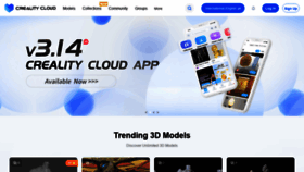 What Crealitycloud.com website looked like in 2022 (2 years ago)