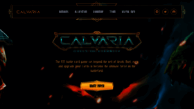 What Calvaria.io website looked like in 2022 (2 years ago)